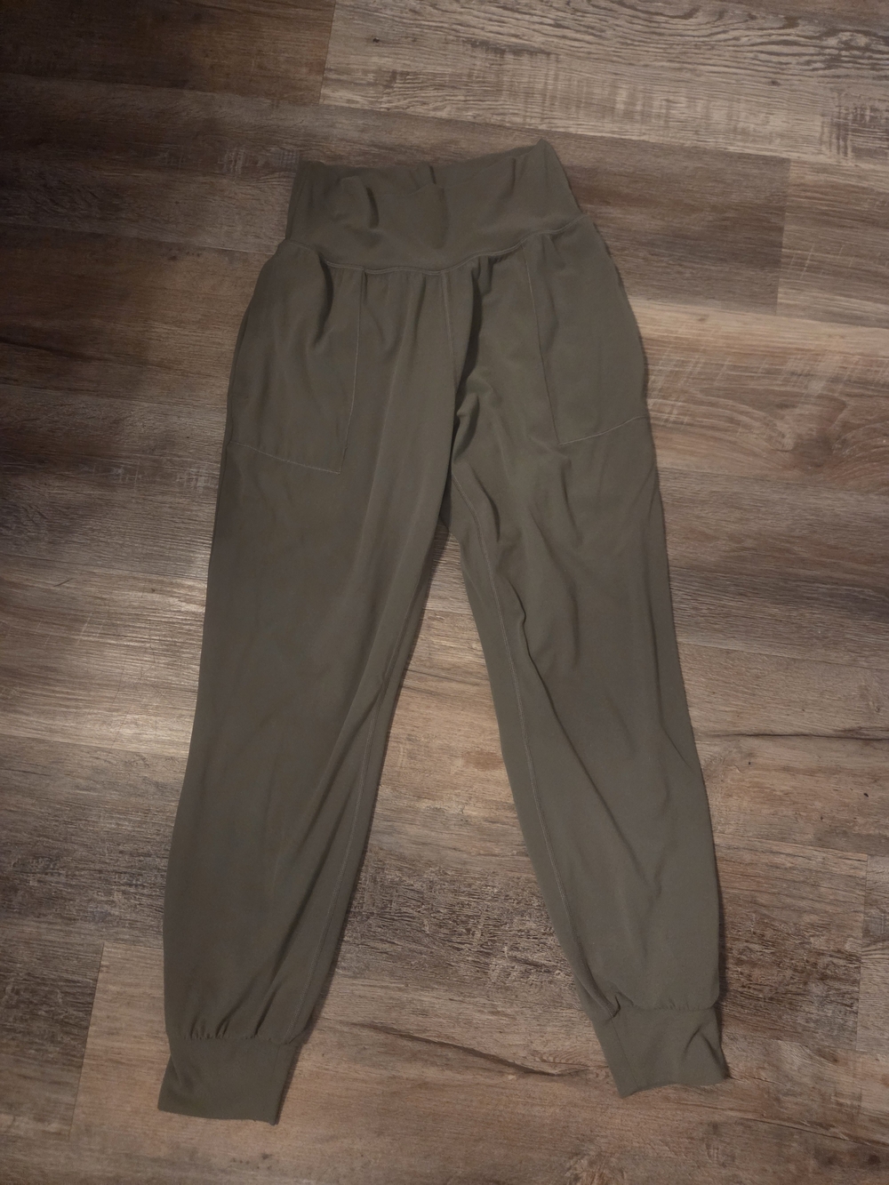 Athleta Olive High-Waist Utility Joggers